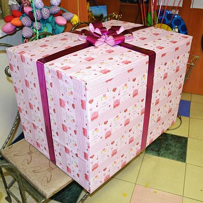Как сделать большую подарочную коробку на день рождения Как сделать большую подарочную коробку на день рождения